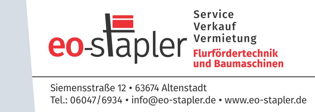 Logo eo-stapler GmbH - Gabelstapler und Baumaschinen