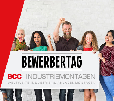 Logo Bewerbertag der SCC | INDUSTRIEMONTAGEN GmbH & Co. KG